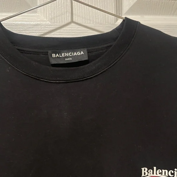 Balenciaga Black Short Sleeve Tee - Picture 2 of 3